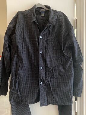 Polo by Ralph Lauren Black Micro-Check Men’s Pajama Set